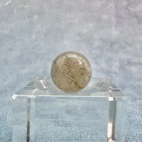 【ガネッシュヒマール産】アクチノライトイン天然ヒマラヤ水晶ビーズ⑬/Ganesh Himal Actinolite in Himalayan Quartz beads
