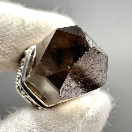 【ガウリシャンカール産】天然ヒマラヤスモーキークォーツ シルバー925ペンダントトップ/GauriShankar Himalayan Smoky Quartz S/V925Pendant Top