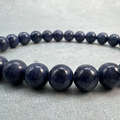 【天然サファイア】ブレスレット(6.8mm/15cm)②/Sapphire Bracelet