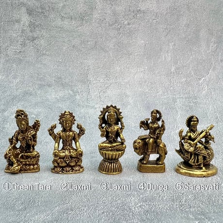 ミニ仏像【B】Mini Statue"GreenTara/Laxmi/Durga/Sarasvati"