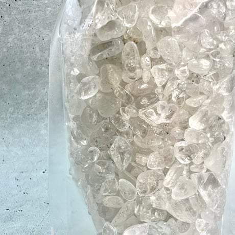 【 カイラス産天然ヒマラヤ水晶 】さざれ石(400g)/Kailash Himalayan  Quartz Stone Chips