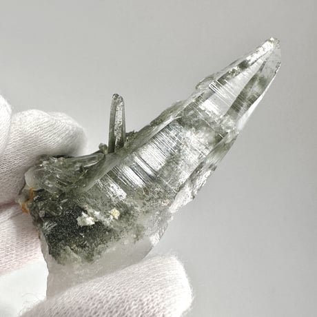 【ガネッシュヒマール産】クローライトイン天然ヒマラヤ水晶ナチュラルポイント3️⃣ Ganesh Himal Chlorite in Himalayan Quartz Natural Point
