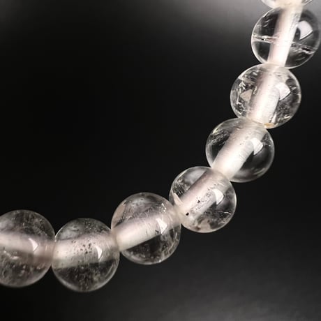 【アンナプルナ産】"手磨き加工"天然ヒマラヤ水晶ブレスレット6mm内径15cm/Annapurna Himalayan Quartz  Bracelet