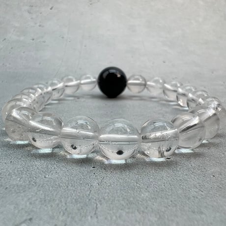 【デザインブレスレット】ガネッシュヒマール天然ヒマラヤ水晶デザインブレスレット/Ganesh Himal Himalayan Quartz Design Bracelet