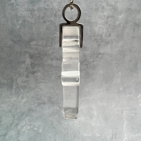 【ガネッシュヒマール産】天然ヒマラヤ水晶クロスペンダントトップ①/Ganesh Himal Himalayan Quartz Cross Pendant Top