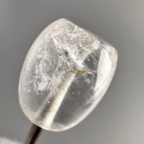 カイラス産"手磨き"天然ヒマラヤ水晶バレルビーズ/Kailash Himalayan Quartz Barrel beads