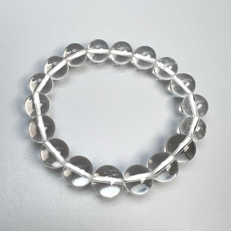 【ハイクオリティー】ガネッシュヒマール産天然ヒマラヤ水晶ブレスレット10mm内径15cm/High Quality Ganesh Himal Himalayan Quartz Bracelet