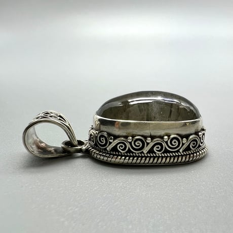 【ガネッシュヒマール産】クローライトイン天然ヒマラヤ水晶×シルバー925ペンダントトップ/Ganesh Himal Himalayan Quartz×Silver925Pendanttop