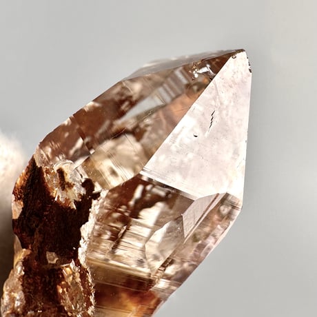 【ガネッシュヒマール産】リモナイトイン天然ヒマラヤ水晶 ミニポイント"XX"/Ganesh Himal Limonite in Himalayan Quartz Mini Point