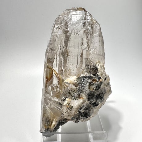 【ガネッシュヒマール産】マイカ&リモナイトイン天然ヒマラヤ水⑭/Ganesh Himal Mica&Limonite in Himalayan Quartz