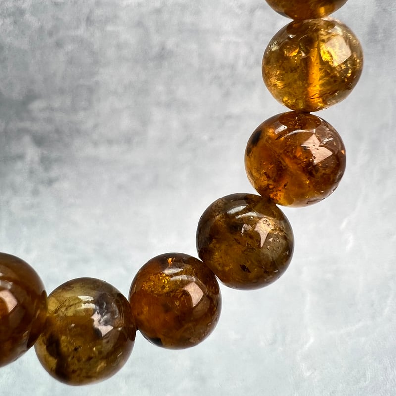 ネパール産🇳🇵ハニートルマリンブレスレット10mm内径15/Nepal Honey