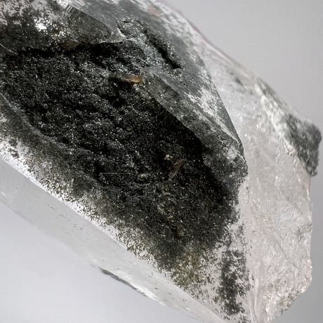 【ガネッシュヒマール産】クローライトイン天然ヒマラヤ水晶ナチュラルポイント⑤/Ganesh Himal Chlorite in Himalayan Quartz Natural Point