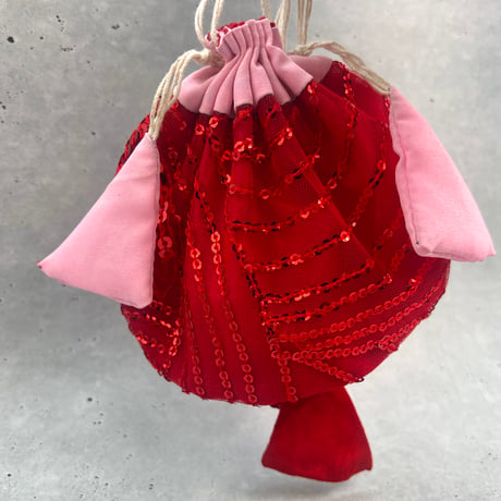 "Thaili" handmade in Nepal🇳🇵A-①〜⑦ "タイリ(巾着袋)"ネパール産ハンドメイド
