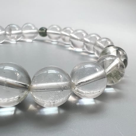 【デザインブレスレット】カイラス×ガネッシュヒマール天然ヒマラヤ水晶デザインブレスレット/Kailash×Ganesh Himal Himalayan Quartz Design Bracelet