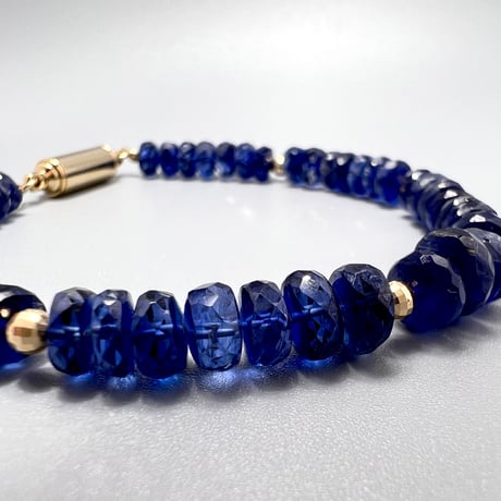 ネパール産ヒマラヤカイヤナイト ブレスレット1⃣ NEPAL Himalayan Kyanite Bracelet