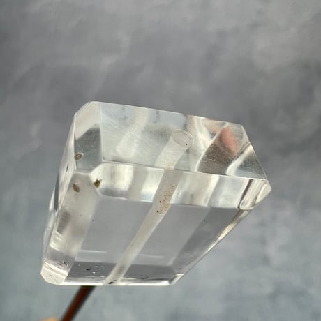 【ガネッシュヒマール産】天然ヒマラヤ水晶"手磨き加工"スクエアビーズ①/Ganesh Himal  Himalayan Quartz Square Beads