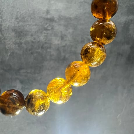 ネパール産🇳🇵ハニートルマリンブレスレット9mm内径16/Nepal Honey Tourmaline Bracelet
