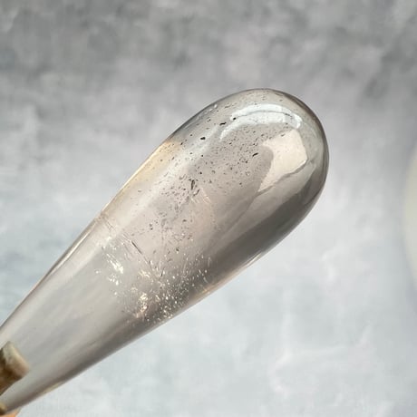 【ガウリシャンカール産】天然ヒマラヤスモーキークォーツ雫型ペンダントトップ/GauriShankar Himalayan Smoky Quartz Drop Pendant Top