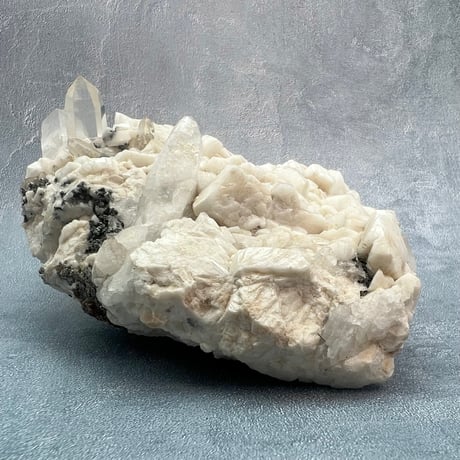 【大特価】ガネッシュヒマール産曹長石&クローライトイン天然ヒマラヤ水晶/Ganesh Himal Feldspar&Chlorite in Himalayan Quartz