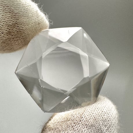 【ガネッシュヒマール産】天然ヒマラヤ水晶"ヘキサゴン六芒星"ルース⑪/Ganesh Himal Himalayan Quartz Hexagon×Hexagram Loose