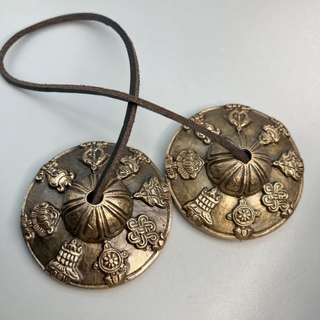 【ティンシャ】アスタマンガル(7cm)/Tingsha Ashtamangala🇳🇵made in Nepal