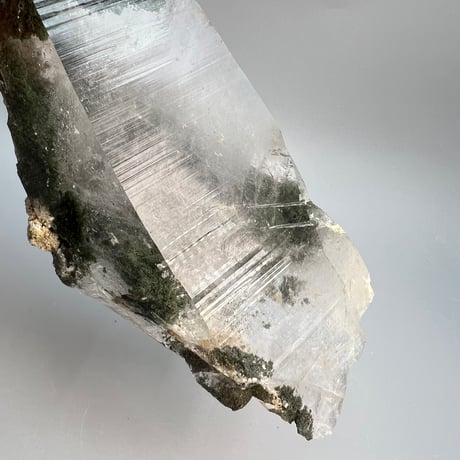 大特価【ガネッシュヒマール産】クローライトイン天然ヒマラヤ水晶❽/Ganesh Himal Chlorite in Himalayan Quartz