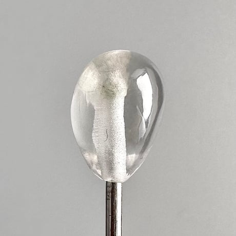 【ガネッシュヒマール産】天然ヒマラヤ水晶"手磨き加工"ハートビーズ/Ganesh Himal Himalayan Quartz Heart Beads