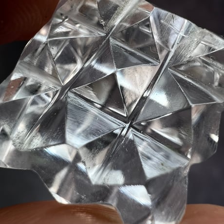 【マニハール産】 天然ヒマラヤ水晶"ピラミッドキューブ"⑤/Manihar Himalayan Quartz "Pyramid Cube"