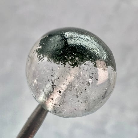 【ガネッシュヒマール産】アクチノライトイン天然ヒマラヤ水晶ビーズ⑨/Ganesh Himal Actinolite in Himalayan Quartz beads