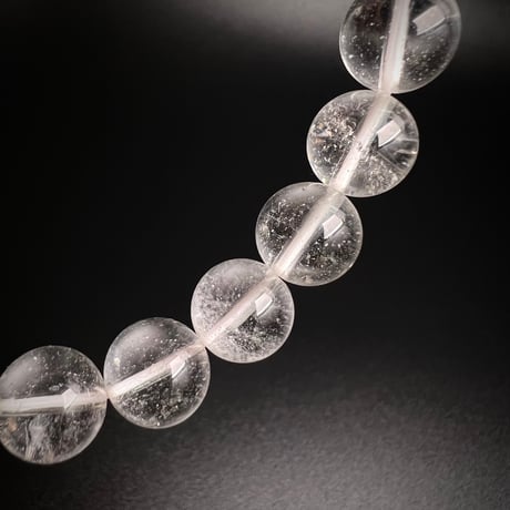 【アンナプルナ産】"手磨き加工"天然ヒマラヤ水晶ブレスレット④10mm内径17cm/Annapurna Himalayan Quartz  Bracelet