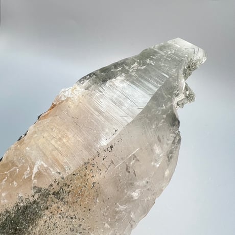 大特価【ガネッシュヒマール産】クローライトイン天然ヒマラヤ水晶❾/Ganesh Himal Chlorite in Himalayan Quartz