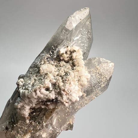 大特価【ガネッシュヒマール産】クローライトイン天然ヒマラヤ水晶⑫/Ganesh Himal Chlorite in Himalayan Quartz
