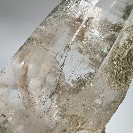 大特価【ガネッシュヒマール産】クローライトイン天然ヒマラヤ水晶/Ganesh Himal Chlorite in Himalayan Quartz