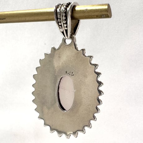マダガスカル産ローズクォーツペンダントトップ3⃣ (シルバー925)/Rosequartz Pendant Top