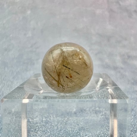 【ガネッシュヒマール産】アクチノライトイン天然ヒマラヤ水晶ビーズ⑧/Ganesh Himal Actinolite in Himalayan Quartz beads