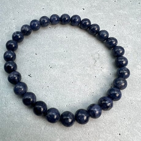 【天然サファイア】ブレスレット(6.8mm内径16cm)①/Sapphire Bracelet