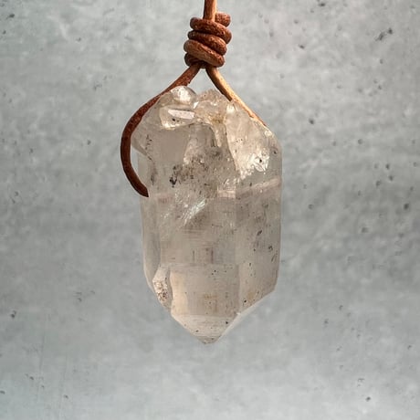 【カイラス産】天然ヒマラヤ水晶ペンダントトップ⑤/Kailash Himalayan Quartz Pendant Top