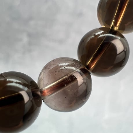 【デザインブレスレット】ガウリシャンカール産天然ヒマラヤスモーキークォーツ/Gaurishankar SmokyQuartz Design Bracelet