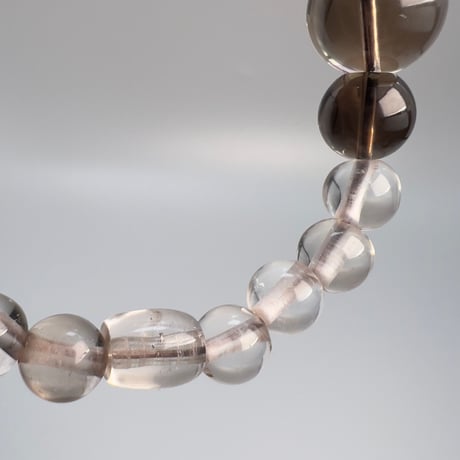 【ガウリシャンカール産】天然ヒマラヤスモーキークォーツ デザインブレスレット/Gaurishankar SmokyQuartz Design Bracelet
