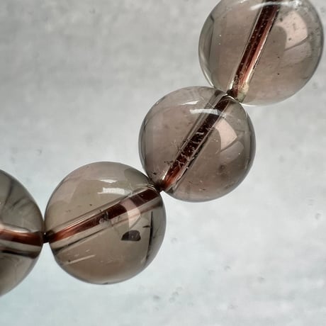 【ガウリシャンカール産】天然ヒマラヤスモーキークォーツブレスレット11mm内径16.5/Gaurishankar Himalayan Smoky Quartz Bracelet