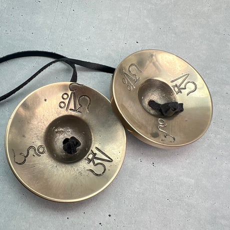 【ティンシャ】アスタマンガル②(約6.7cm)/Tingsha "Ashtamangala"/Tingsha "Ashtamangala"