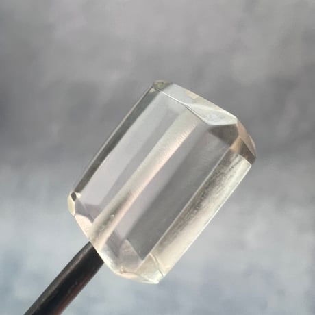 【ガウリシャンカール産】天然ヒマラヤスモーキークォーツ"手磨き加工"スクエアビーズ⑤/Gaurishankar Himalayan Smoky Quartz Square Beads