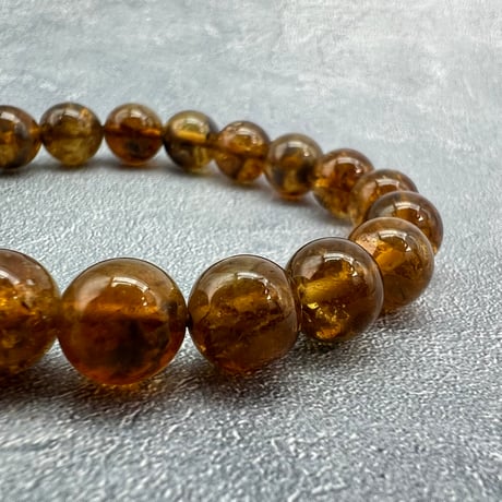 ネパール産🇳🇵ハニートルマリンブレスレット9mm内径16/Nepal Honey Tourmaline Bracelet
