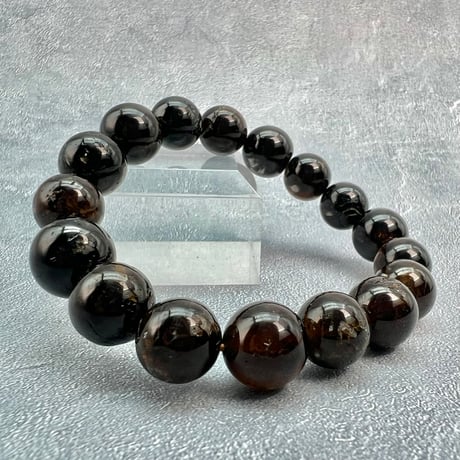 ネパール産🇳🇵ヒマラヤドラバイトトルマリン ブレスレット11~12mm内径16/Nepal Himalayan dravite tourmaline Bracelet