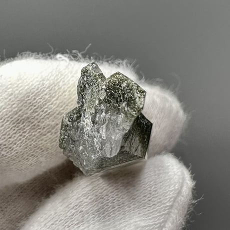 【ガネッシュヒマール産】クローライトイン天然ヒマラヤ水晶ミニポイント/Ganesh Himal Chlorite in Himalayan Quartz Mini Point