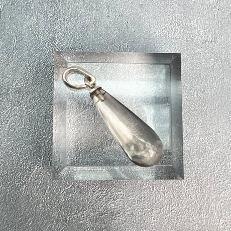 【ガウリシャンカール産】天然ヒマラヤスモーキークォーツ雫型ペンダントトップ/GauriShankar Himalayan Smoky Quartz Drop Pendant Top