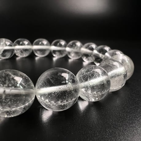 【アンナプルナ産】"手磨き加工"天然ヒマラヤ水晶ブレスレット②10mm内径16cm/Annapurna Himalayan Quartz  Bracelet
