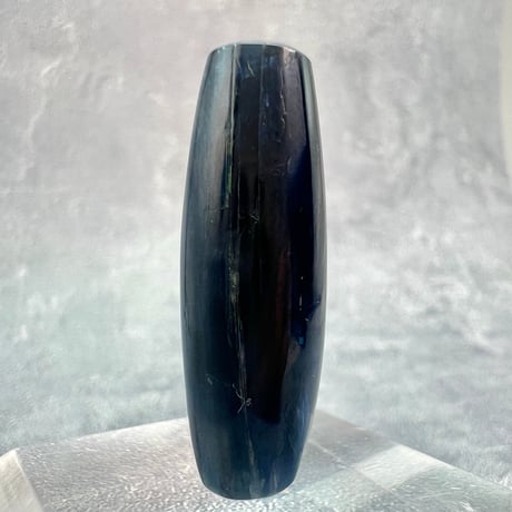 【ハイクオリティ】ネパール産天然ヒマラヤカイヤナイト バレルビーズ①/Nepal﻿ Himalayan Kyanite﻿ Barrel Beads
