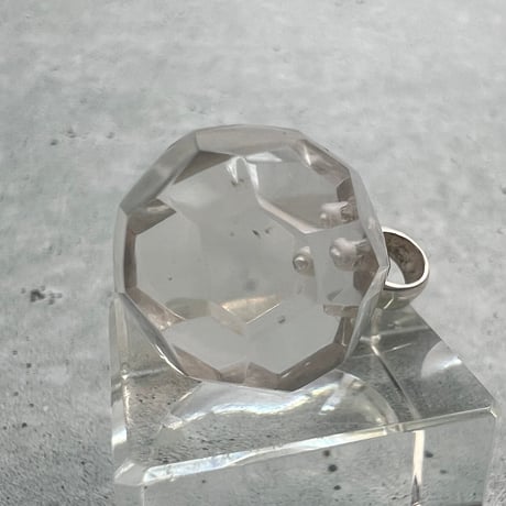 【ガネッシュヒマール産】天然ヒマラヤ水晶"手磨き加工"多面カットペンダントトップ/Ganesh Himal Himalayan Quartz Multicut Pendant Top