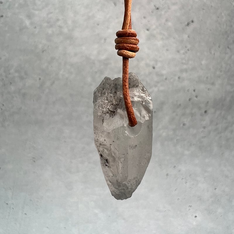 カイラス産】天然ヒマラヤ水晶ペンダントトップ①/Kailash Himalayan